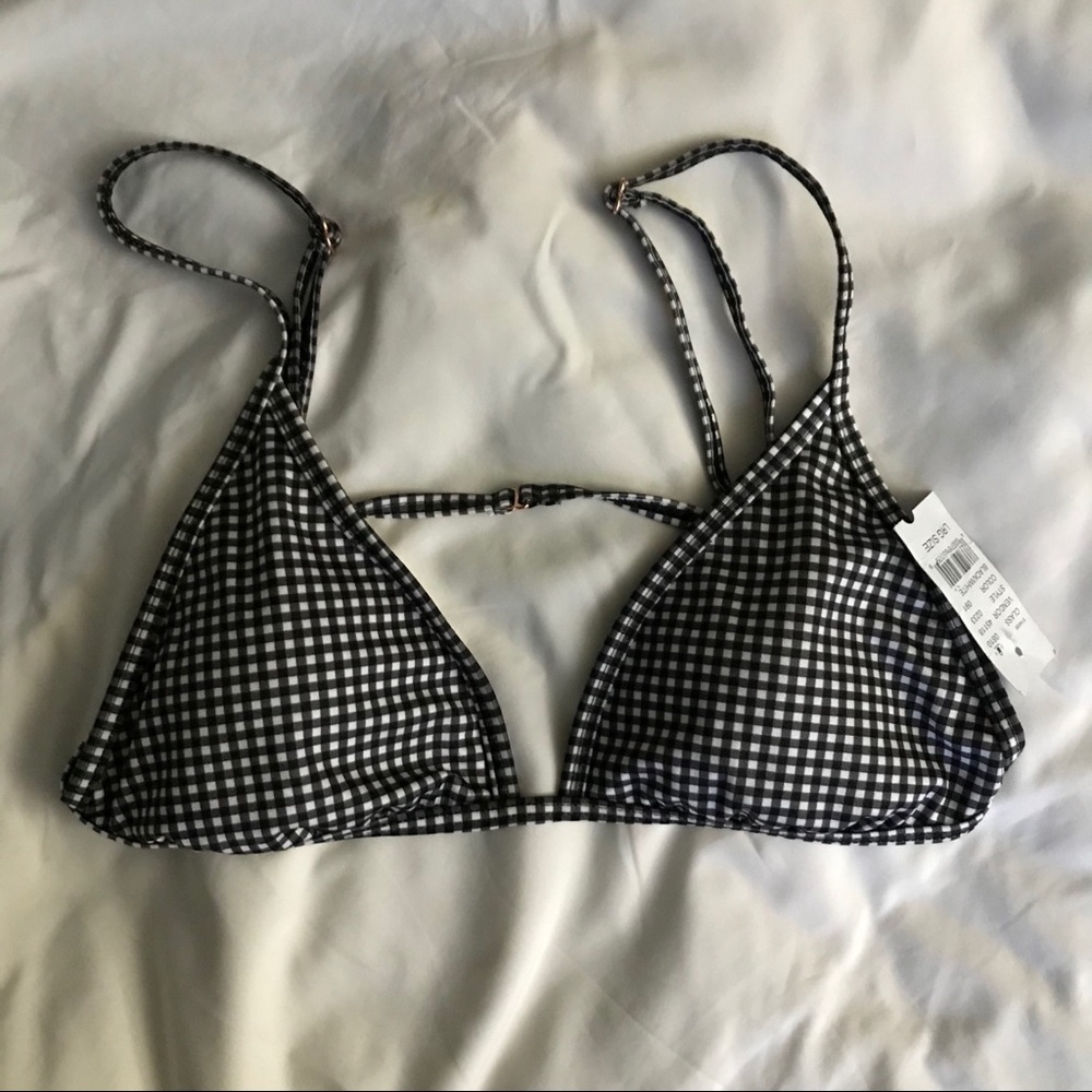PACSUN gingham triangle bikini
